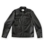 Cafe Racer Leather Jacket – Vintage Black Motorcycle Jacket for Men