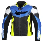 Motorcycle Leather Jacket Apex V1 Jacket - Blue