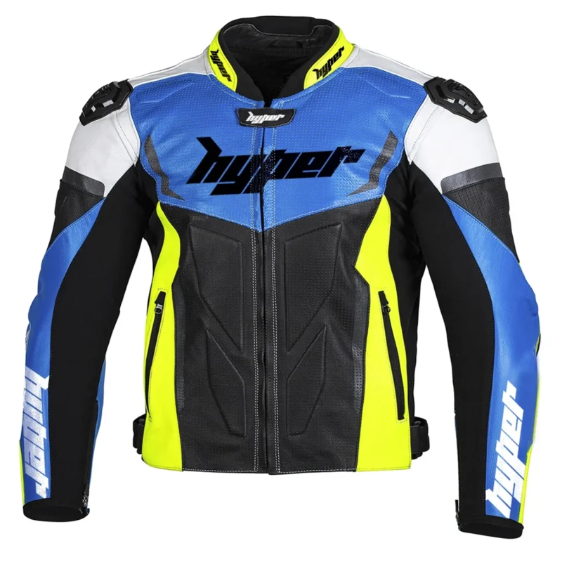 Motorcycle Leather Jacket Apex V1 Jacket - Blue