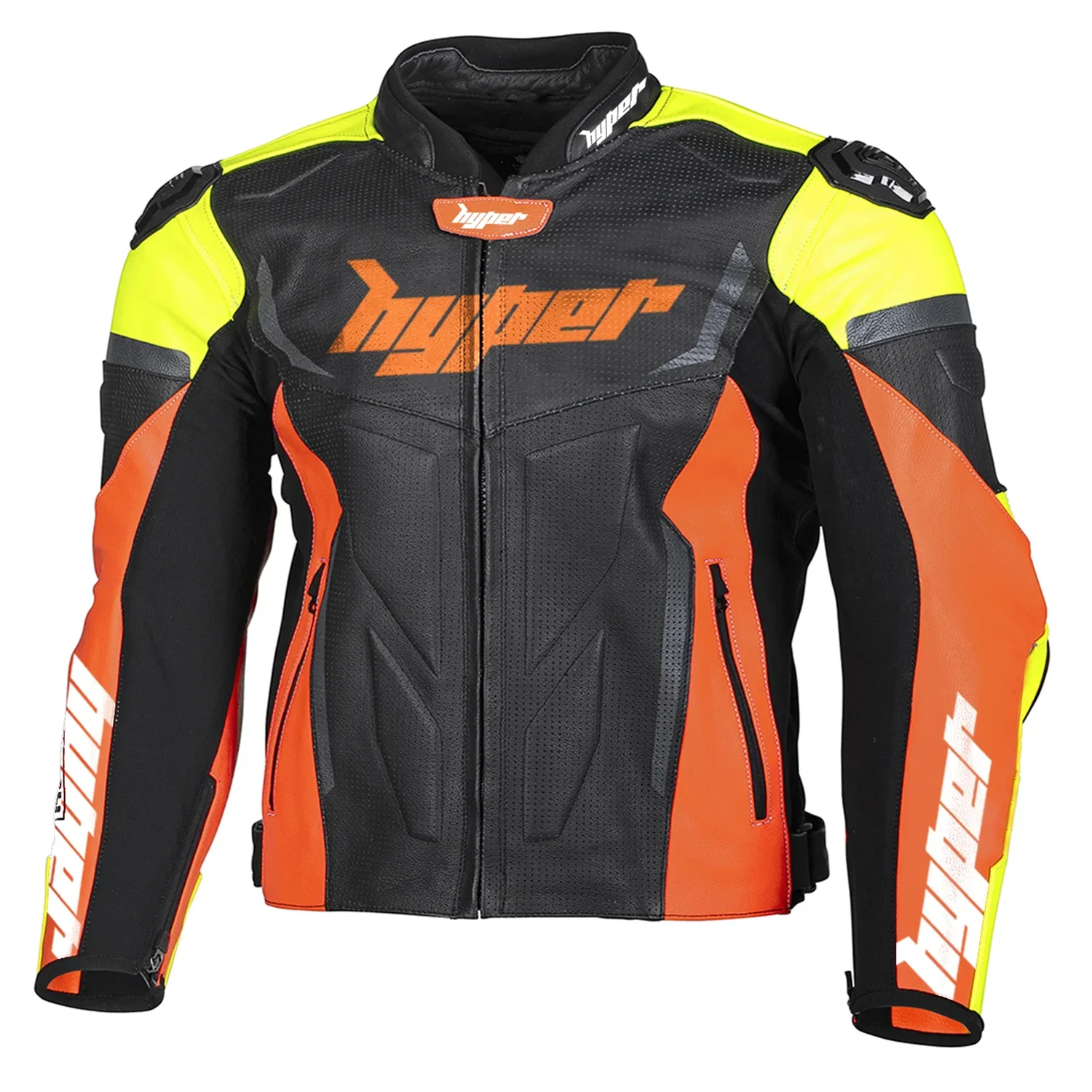 Motorcycle Leather Jacket Apex V1 Jacket - ORANGE
