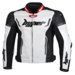 Motorcycle Leather Jacket Apex V1 Jacket - WHITE