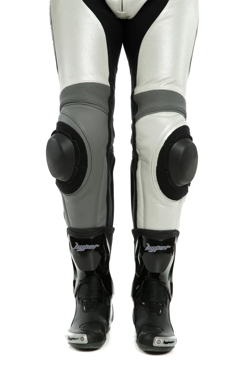 Lady Leather Suit Killalane 1 Pc Race Suit - Pearl