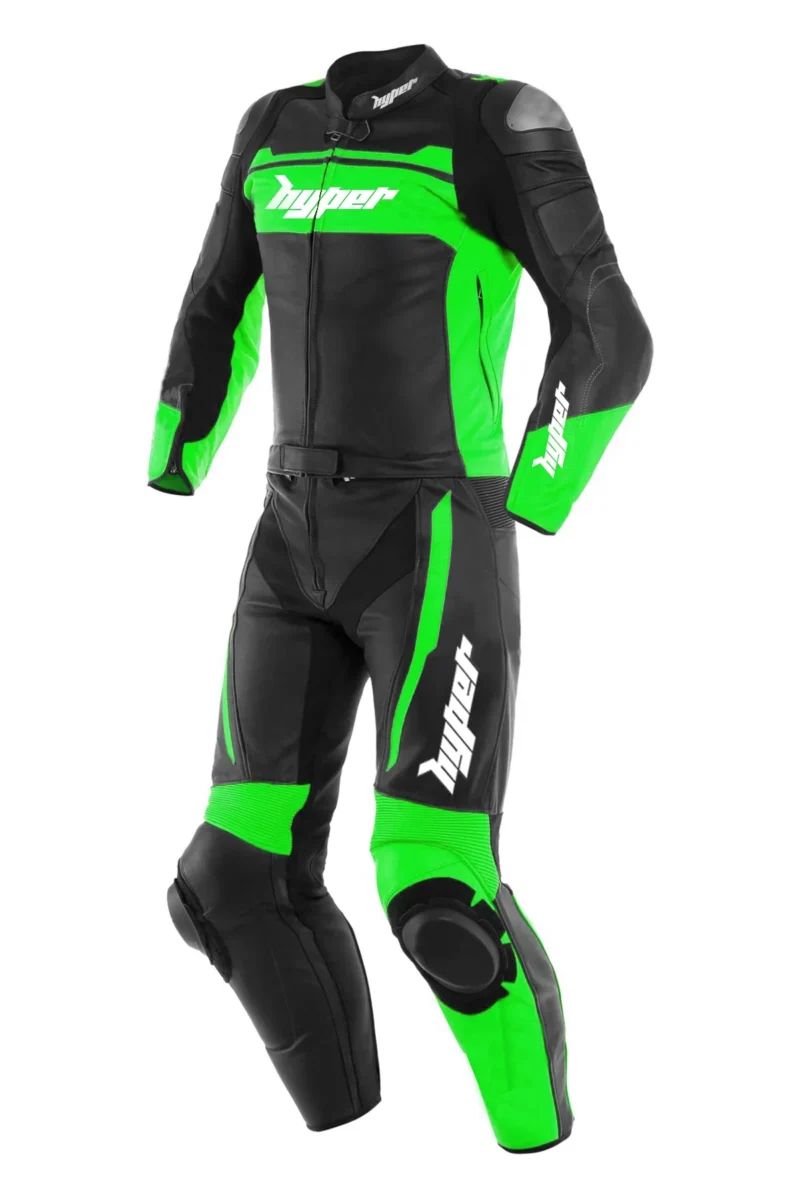 Men Motorcycle Suit Mistel 2-Piece Leather Race Suit - RED