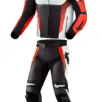 Men Leather Motorcycle Suit Furious STR 2 Piece Suit