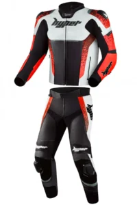 Men Leather Motorcycle Suit Furious STR 2 Piece Suit