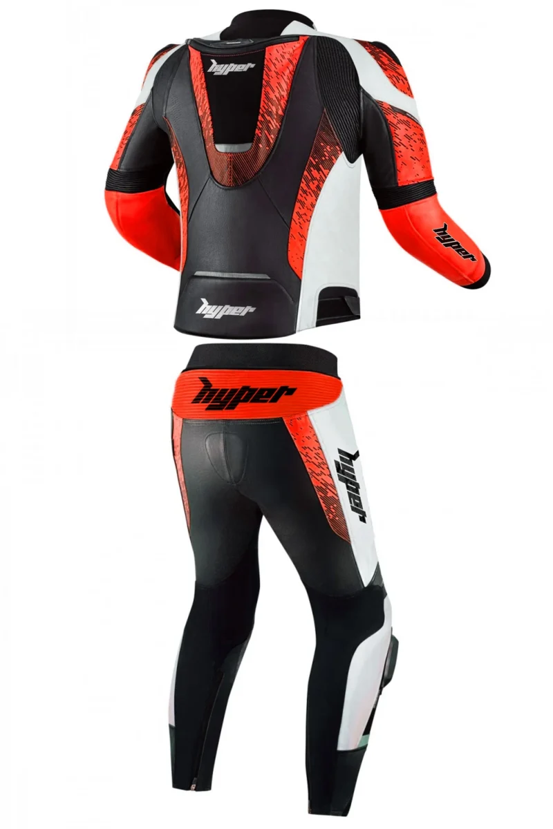 Men Leather Motorcycle Suit Furious STR 2 Piece Suit