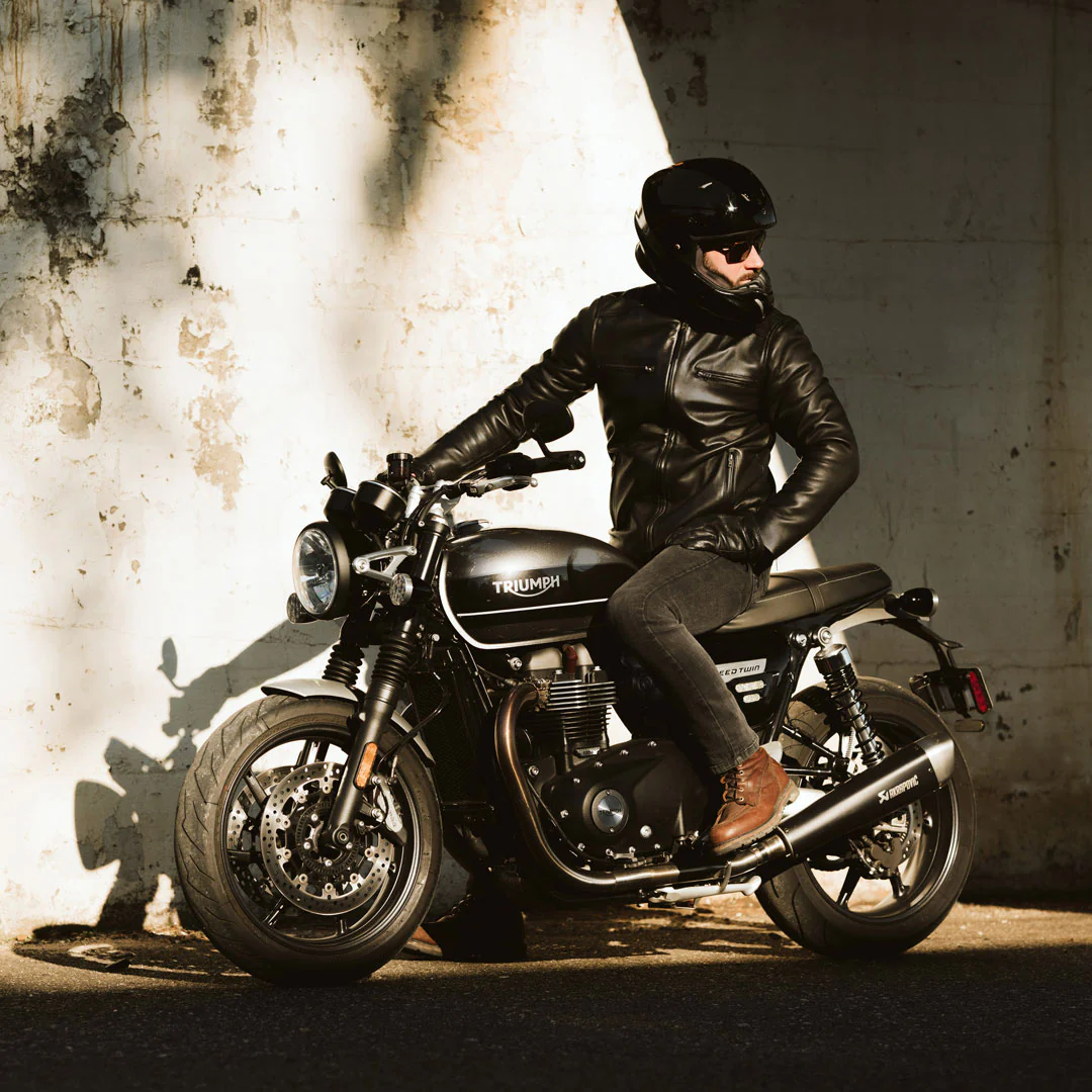 Leather Moto Jacket Leather Motorcycle Jacket - Black