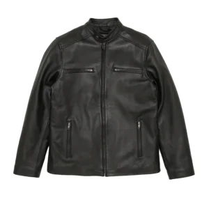 Leather Moto Jacket Leather Motorcycle Jacket - Black