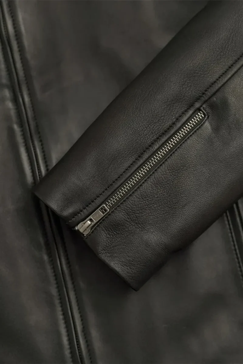 Leather Moto Jacket Leather Motorcycle Jacket - Black