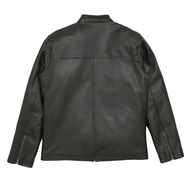 Leather Moto Jacket Leather Motorcycle Jacket - Black