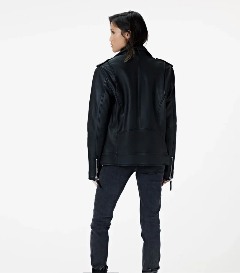 Biker Leather Jacket Voyager Lady Rider Protection Jacket