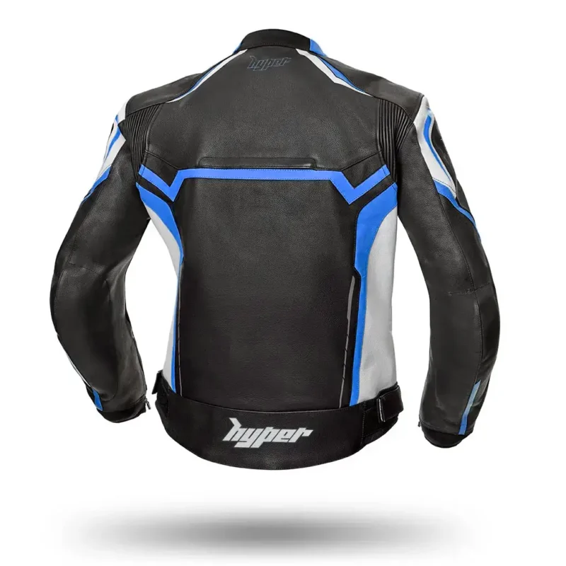 Men Sportbike Leather Jacket Jerez EVO - Blue