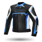 Men Sportbike Leather Jacket Jerez EVO - Blue