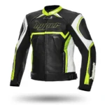 Men Sportbike Leather Jacket Jerez EVO - Green