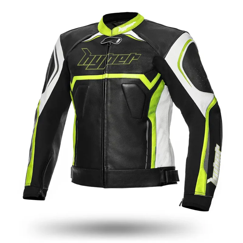 Men Sportbike Leather Jacket Jerez EVO - Green