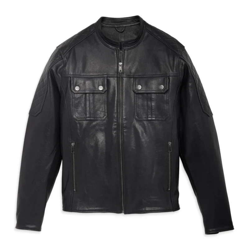 Men Mechanic Leather Jacket Limited Edition – Black