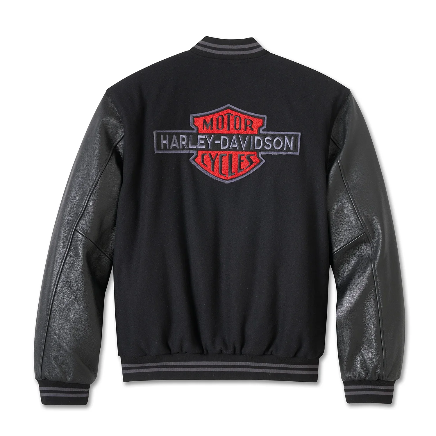 Men Varsity Jacket Harley-Davidson V-Twin – Black
