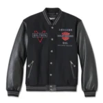 Men Varsity Jacket Harley-Davidson V-Twin – Black