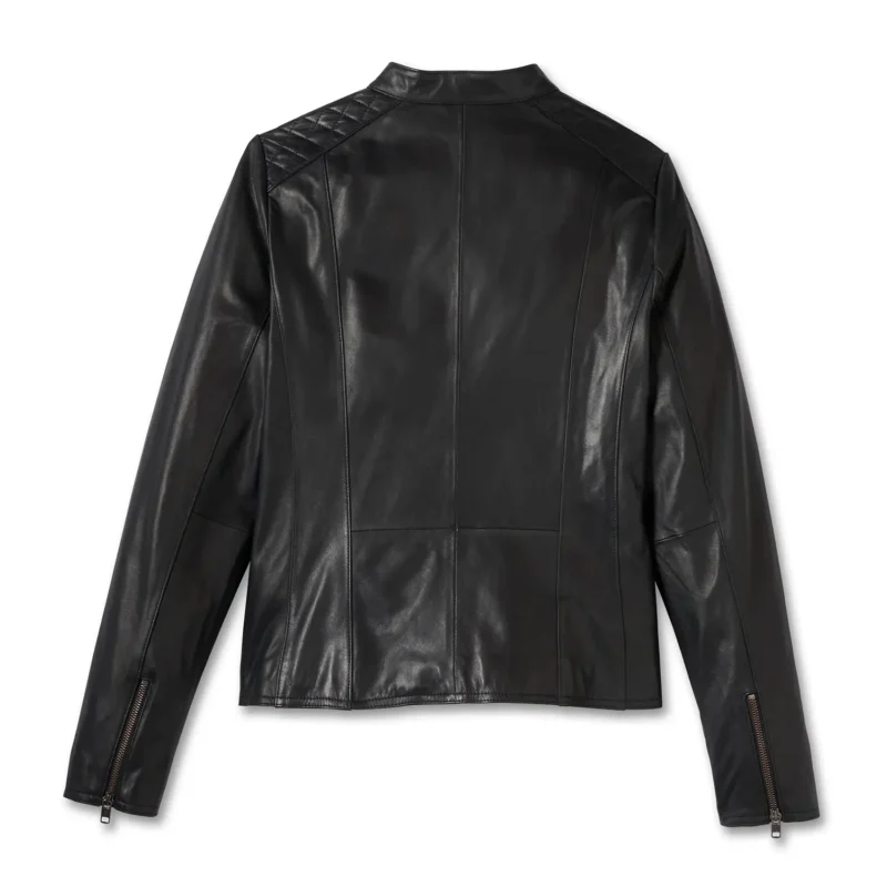 Women Supreme Leather Jacket – Black