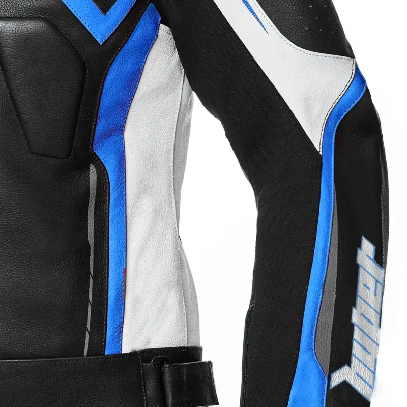 Men Sportbike Leather Jacket Jerez EVO - Blue