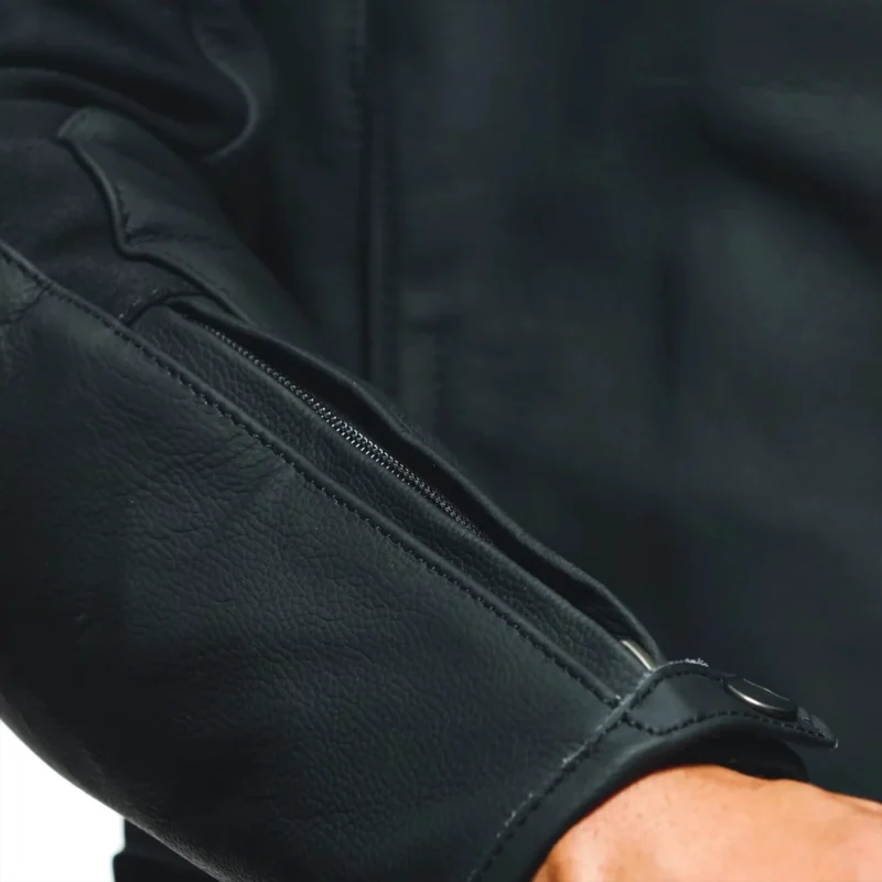 Hyper Razon 2 Men Motorbike Leather Jacket – Black