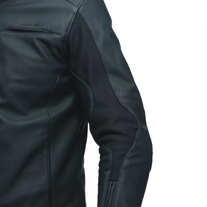Hyper Razon 2 Men Motorbike Leather Jacket – Black