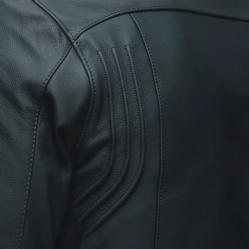 Hyper Razon 2 Men Motorbike Leather Jacket – Black