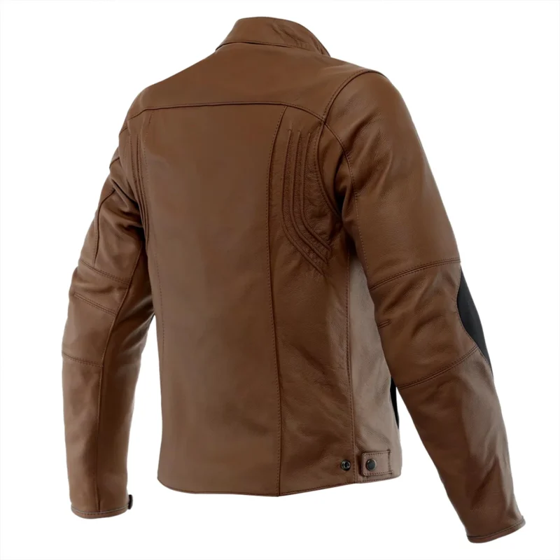 Hyper Razon 2 Men Motorbike Leather Jacket – Brown