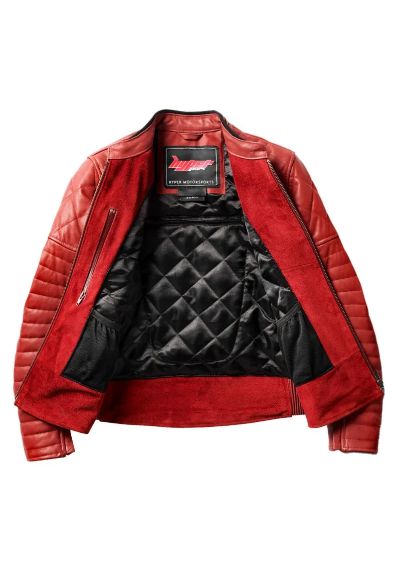 Women Leather Motorcycle Jacket Maywood – Maroon