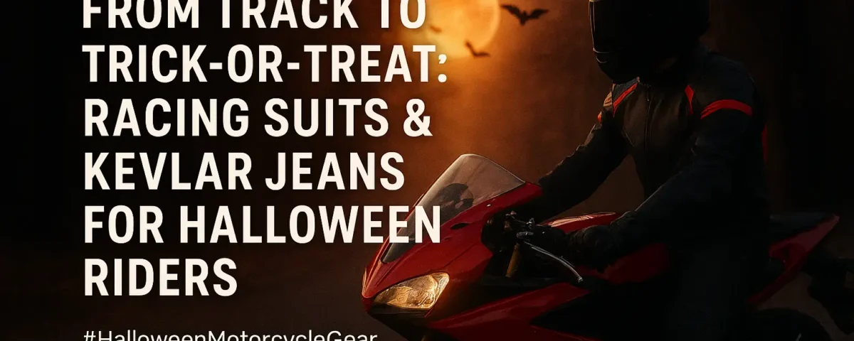 Racing Suits & Kevlar Jeans for Halloween Riders From Track to Trick-or-Treat