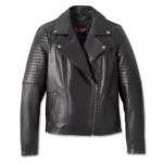 Harley-Davidson Women Classic Biker Leather Jacket – Black