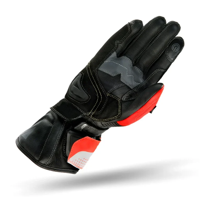 motorcycle race gloves, riding gloves red fluorescent, STR-2 racing gloves, sportbike leather gloves, carbon fiber motorcycle gloves, men’s motorcycle riding gloves, full gauntlet motorbike gloves